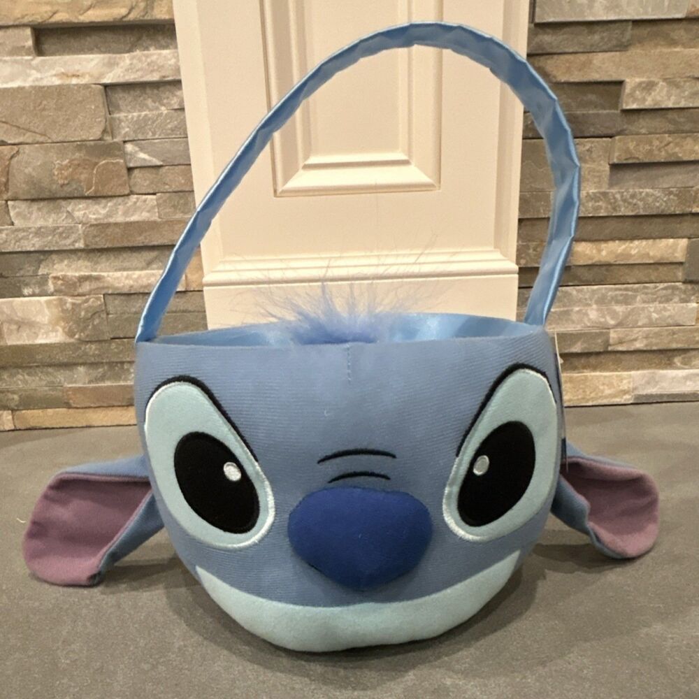 Disney Stitch Plush in Blue Fabric Gift/Birthday/Easter Basket